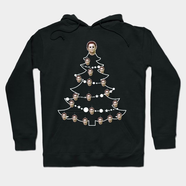 Halloween Mike Myers Christmas Tree Baubles Hoodie by duniakubaby